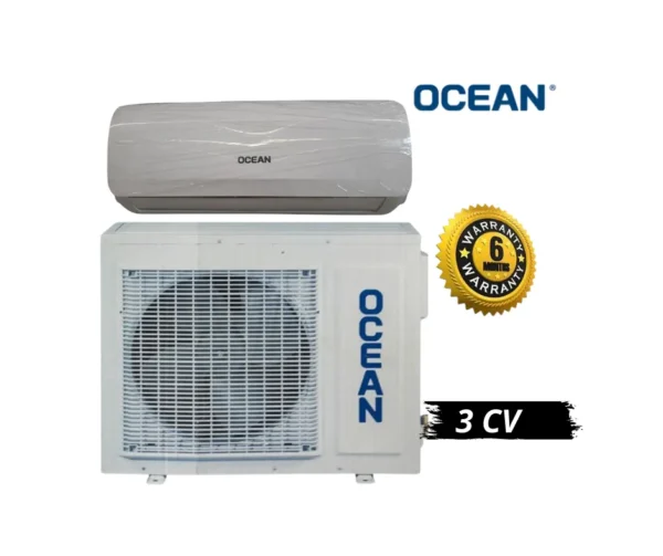 CLIMATISEUR –OCEAN – 3CV – Blanc-  24000 BTU Garantie 06 mois