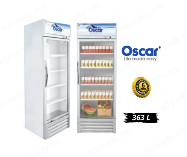 Réfrigérateur Vitrine - Oscar - OSC-RV450 - 363 Litres - Blanc - 6 Mois