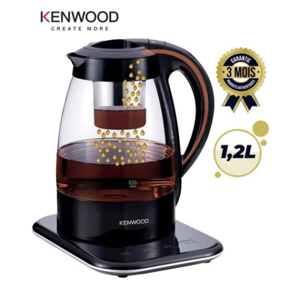 Bouilloire + Théière et cafetière filtre 3 en 1 - KENWOOD - TMG70.000CL - 2200W - 1.2L - Noir - 3 mois