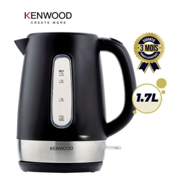Bouilloire en Plastique - KENWOOD - ZJP01.A0BK - 2200W - 1.7L - Noir argent - 3 mois