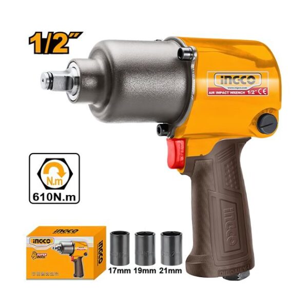 Clé à chocs pneumatique ½″ - INGCO AIW12562 - 6 Mois