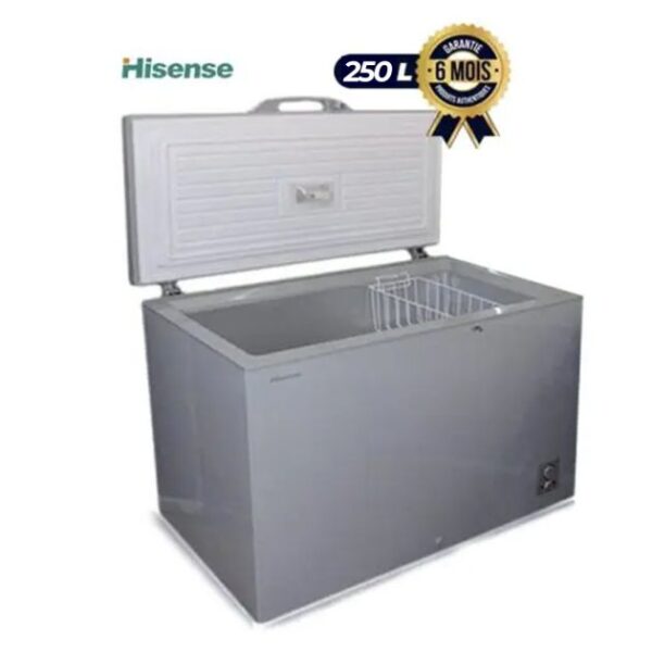Congélateur Coffre - HISENSE - FC390 - 250 L - Gris - 6 mois