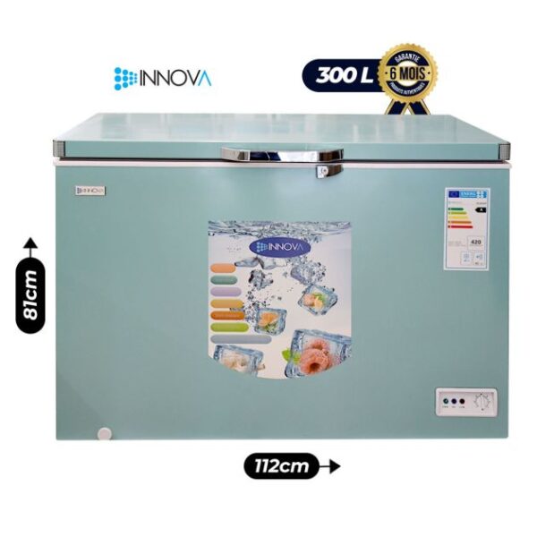 Congélateur Coffre INNOVA - 300L - IN-495 - R600a - Vert Clair - 6 Mois