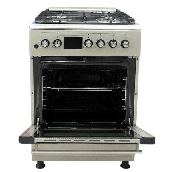 Cuisinière à Gaz - SUPER FLAME - toutes options - 4 Feux - 60 x 60 cm - SF-FF6402GBZG - Avec panneau de commande numérique - Inox - Garantie 6 mois - Image 4