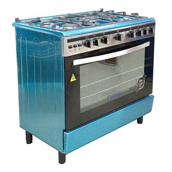 Cuisinière à Gaz FIABTEC - Full option - FT-F900-SS430-MATT - 5 Feux - 60 x 90 cm - Grand four - INOX - Garantie 6 mois - Image 2