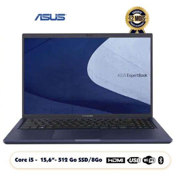 Laptop ASUS ExpertBook B1 B1500 - 15,6'' FHD - Intel Core i5-1135G7 - 512 Go-8Go RAM - Garantie 12 mois