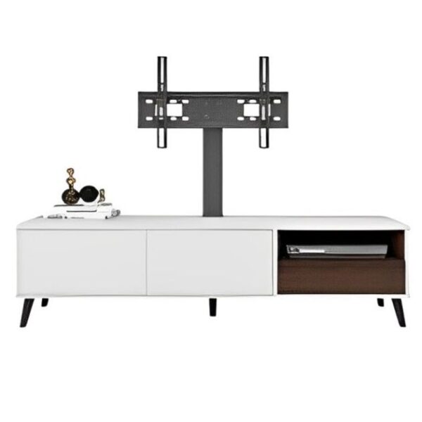 Meuble TV UB-72 - Jusqu'à 70 pouces - Blanc Casse