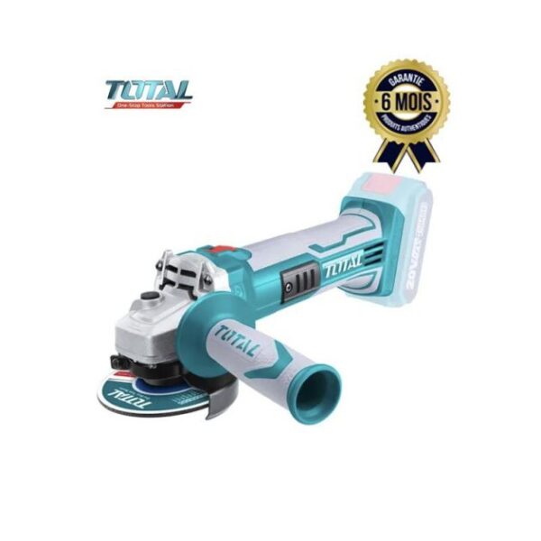 Meuleuse d'angle sans fil - TOTAL TAGLI1151 - 20 V - 06 mois de garantie