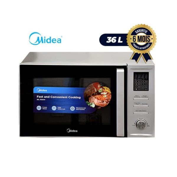 Micro Onde et Grill Manuel Midea - AG036AFK - 900W - 36L - Gris
