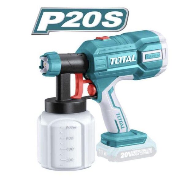 Pulvérisateur de peinture sans fil au lithium - Total - 20V - 06 mois de garantie