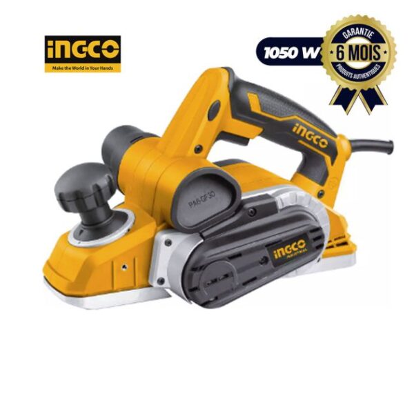 Rabot à bois électrique INGCO PL10508 - 1050 W - 220-240 V - 16000 tr|min - 6 Mois