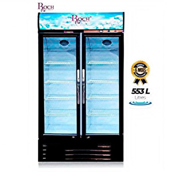 Réfrigérateur vitré Vertical - Roch - RSF-640 - 553L - 6 Mois de garantie
