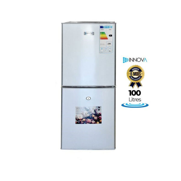 Réfrigérateur combiné - Innova - IN181 - 100 L - Gris -Garantie 06 mois