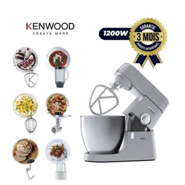 Robot de cuisine avec blender - KENWOOD - KVL4230S - 1200W - Bol de mélange 6.7L - Cruche 1.7L - Gris - 3 mois