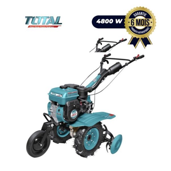 TOTAL TGC5001- Moto cultivateur à Essence - 4800W - 6.5HP - 6 Mois
