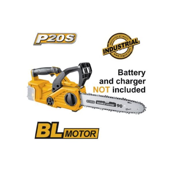Tronçonneuse A Bois Electrique Sans Fil Lithium-Ion 20V - INGCO CGSLI2001 - 06 mois de garantie