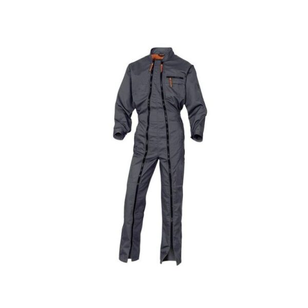 Vêtement de travail - Delta plus M2CDZ - Buzo 2 zip 65/35 - Polycoton - Gris